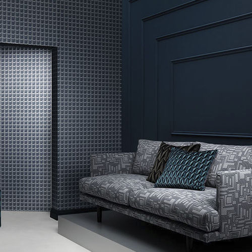 Rivestimento murale in mica - GEM BLOCKS  - Kirkby Design - con motivo stampato / strutturato / riflettente