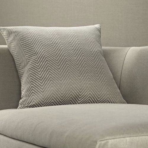 Tessuto da tappezzeria - CHEVRON - Kirkby Design - a tinta unita / in cotone / in lino