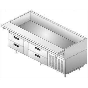 Vasca refrigerata da incasso - ECOMARK F17FCP - Delfield - per credenza / professionale