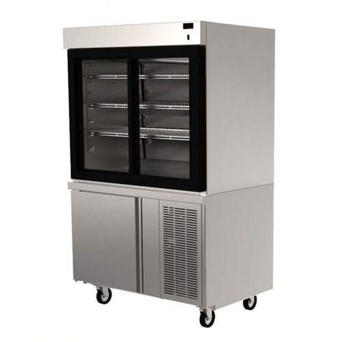 Vetrina refrigerata con scaffali - F15 SERVIEW - Delfield - per negozio / in acciaio inossidabile / con sportello