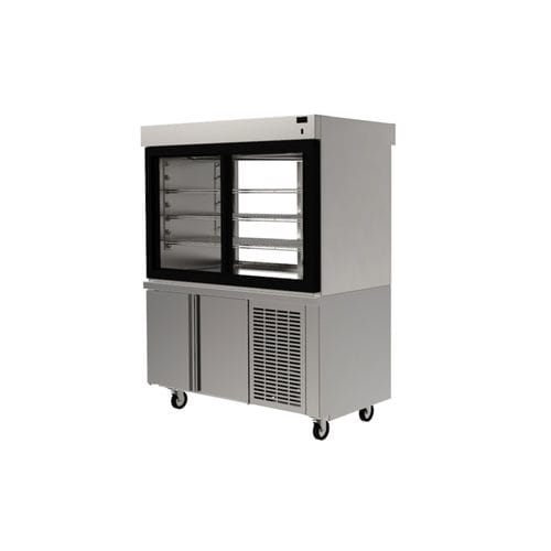Vetrina refrigerata con scaffali - F15 SERVIEW - PASS THROUGH - Delfield - per negozio / in acciaio inossidabile / con sportello