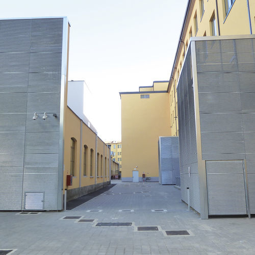 Rivestimento di facciata in pannelli - TALIA / SCREEN / TALIALIVE - Defim Orsogril - a doghe / in acciaio galvanizzato / in acciaio COR-TEN®