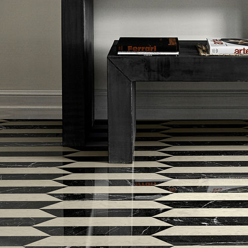 Piastrella in marmo - CASSIA - BISAZZA BAGNO - levigata / 3D / da interno
