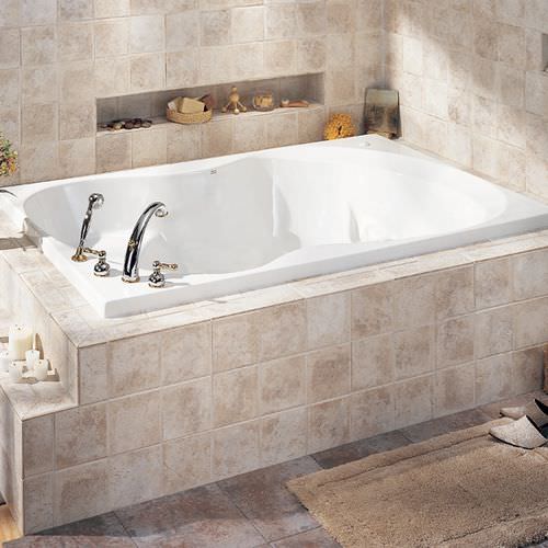 Vasca da bagno in acrilico - ELLISSE - AMERICAN STANDARDS - bianca