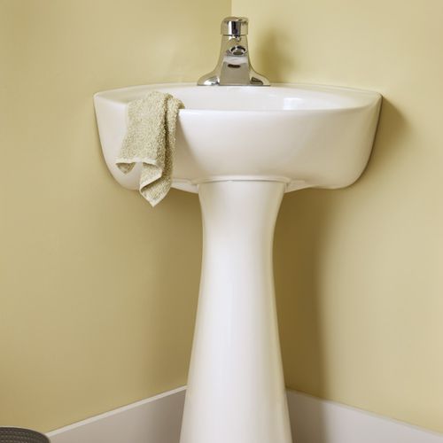 Lavabo autoportante - CORNICE - AMERICAN STANDARDS - in ceramica / d'angolo / contemporaneo