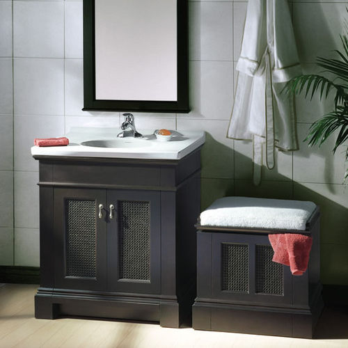 Mobile lavabo da appoggio - PORTSMOUTH - AMERICAN STANDARDS - impiallacciato in legno / classico
