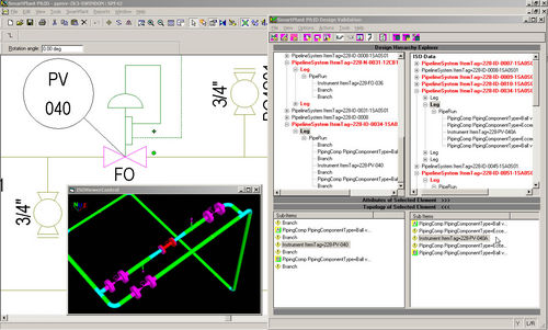 Software P&ID diagrammi di processi e strumentazioni - SMARTPLANT® DESIGN VALIDATION - Intergraph - per struttura in acciaio