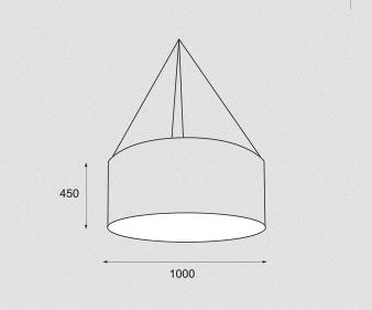 Lampada a sospensione - SIMPLICITY : 6920 - Massmi Iluminación - in tessuto / contemporanea / con cavo