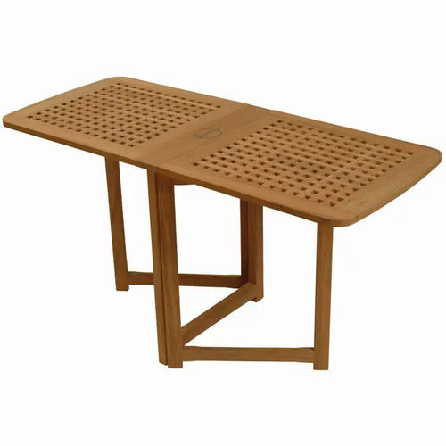 Tavolo per barca - FTZ-GR | Zeta GRATING TEAK - Valdenassi - contemporaneo / in teak / con supporto in teak