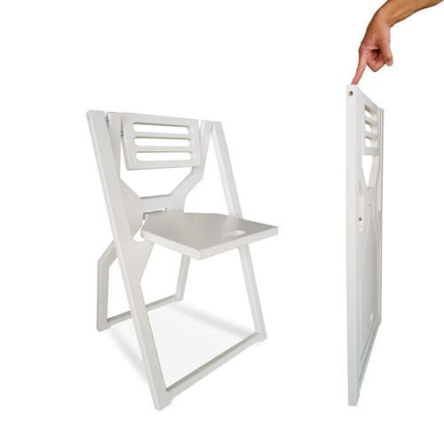 Sedia contemporanea - JOLLY white - Valdenassi - in legno compensato / in bambù / con supporto in compensato