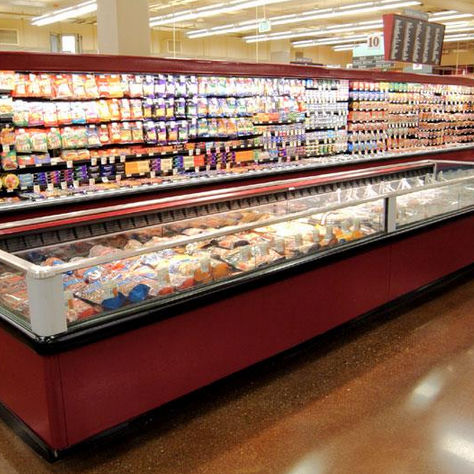 Vetrina refrigerata a isola - FNG - Hussmann - per negozio / per alimenti congelati