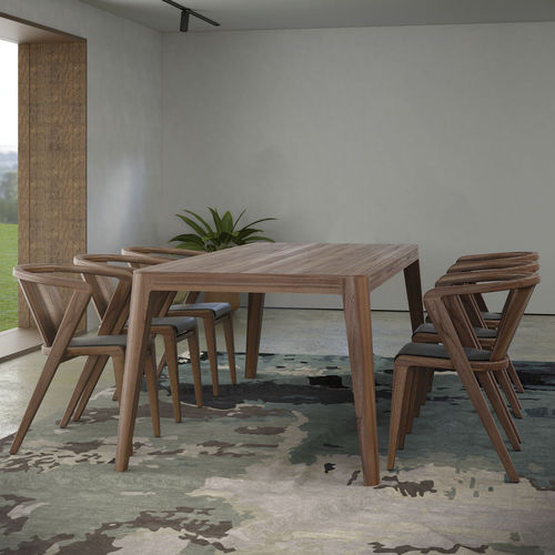 Tavolo da pranzo contemporaneo - TRUNK - AROUNDtheTREE Design - in noce / in frassino / in marmo
