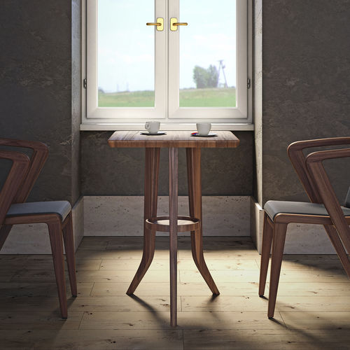 Tavolo contemporaneo - Portuguese ROOTS - AROUNDtheTREE Design - in legno / con supporto in legno / quadrato