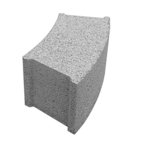 Blocco di calcestruzzo pieno - CURVED - A Cimenteira do Louro - per muro / per facciata / aspetto mattone