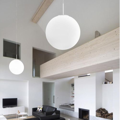 Lampada a sospensione - SFERIS - Zafferano Srl - in metallo verniciato / in ottone spazzolato / in vetro soffiato