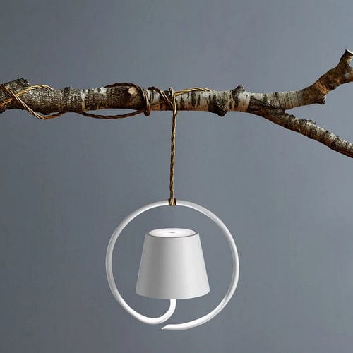 Lampada a sospensione - POLDINA - Zafferano Srl - in alluminio / contemporanea / a batteria ricaricabile