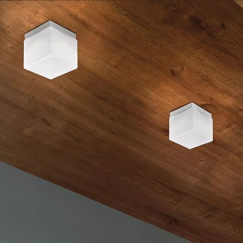 Plafoniera contemporanea - DADO  - Zafferano Srl - quadrata / cubo / in vetro soffiato