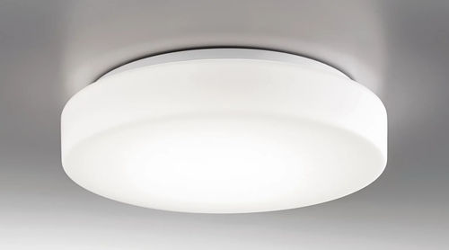 Plafoniera contemporanea - DRUM BAYONET - Zafferano Srl - rotonda / in vetro soffiato / in alluminio