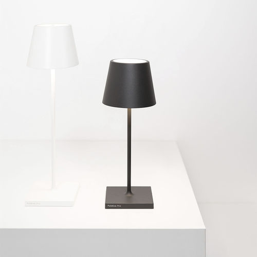 Lampada da tavolo - POLDINA MINI - Zafferano Srl - in alluminio / contemporanea / a batteria ricaricabile