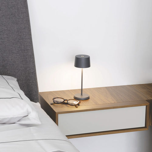 Lampada da tavolo - OLIVIA MICRO - Zafferano Srl - da comodino / in alluminio / contemporanea