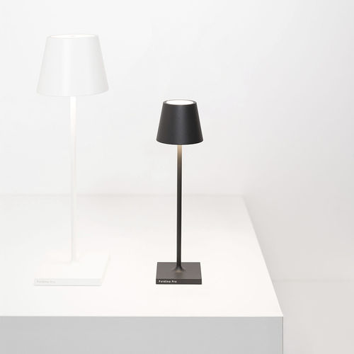 Lampada da tavolo - POLDINA MICRO - Zafferano Srl - in alluminio / contemporanea / a batteria ricaricabile