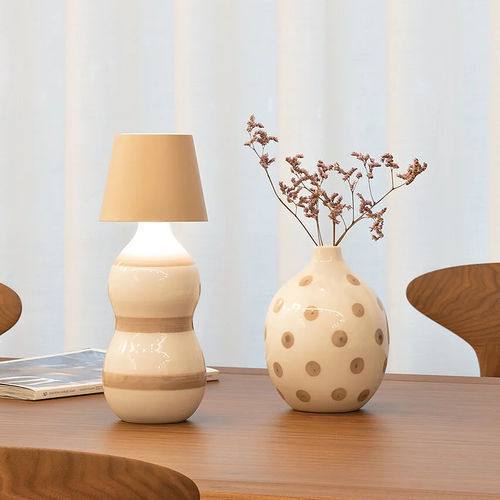 Lampada portatile - POLDINA STOPPER - Zafferano Srl - in ceramica / in silicone / contemporanea