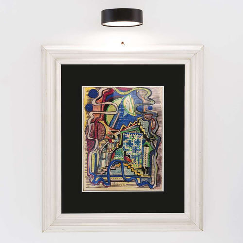 Applique contemporanea - SUPER O - Zafferano Srl - da interno / in metallo / tonda