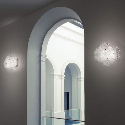 Applique contemporanea - MARIPOSA - Zafferano Srl - da interno / in vetro / in metallo verniciato
