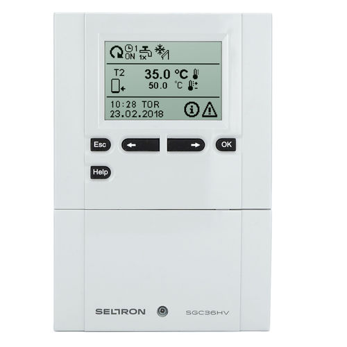 Regolatore di riscaldamento a muro - SGC67HV - Seltron - per scaldacqua solare / telecomandato