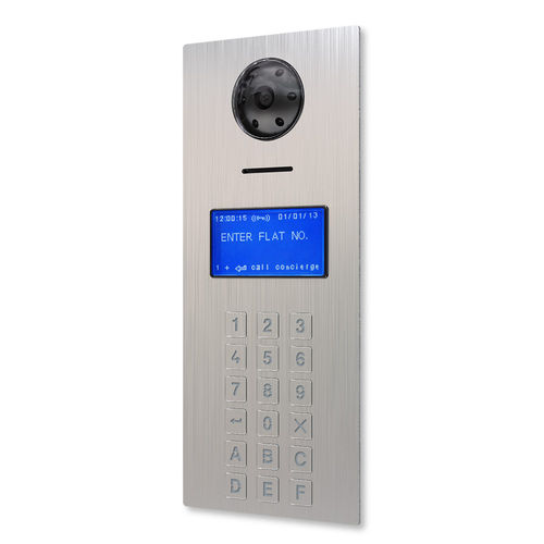 Videocitofono in acciaio inossidabile spazzolato - 4212V - Videx Electronics S.p.A. - da incasso / da esterno / da interno