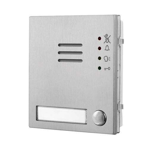 Modulo di citofono in acciaio inossidabile con finitura opaca - 4304X-1  - Videx Electronics S.p.A. - in acciaio inossidabile con finitura a specchio / in alluminio anodizzato / non residenziale