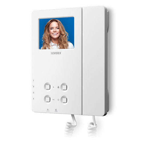 Videocitofono bianco - 6287 - Videx Electronics S.p.A. - da incasso / da interno / con videocamera