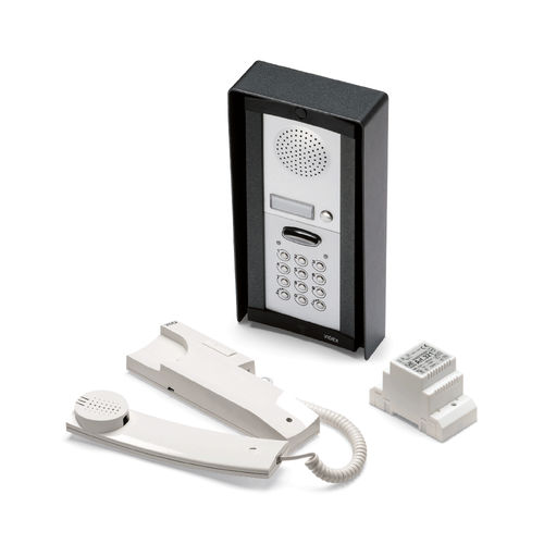 Citofono audio bianco - 4KC - Videx Electronics S.p.A. - nero / da incasso / da interno
