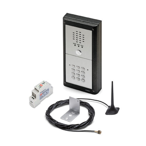 Citofono audio bianco - GSM4KCR - Videx Electronics S.p.A. - nero / da incasso / da esterno