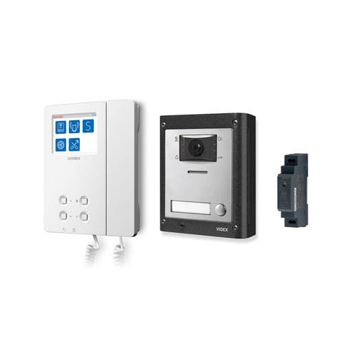 Videocitofono bianco - IPVK/6296 - Videx Electronics S.p.A. - nero / da incasso / da esterno