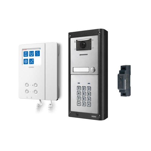 Videocitofono bianco - IPVKC/6296 - Videx Electronics S.p.A. - nero / da incasso / da esterno