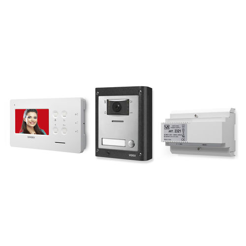Videocitofono bianco - ESVK/6488 - Videx Electronics S.p.A. - nero / da incasso / da esterno