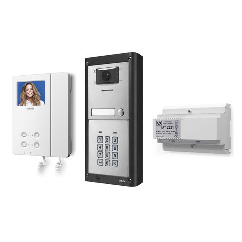 Videocitofono bianco - ESVKC/6286 - Videx Electronics S.p.A. - nero / da incasso / da esterno