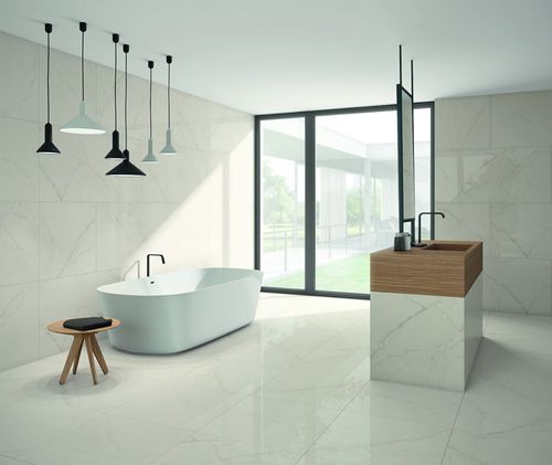 Piastrella in gres porcellanato - VENEZIA BIANCO - revigres - smaltata / da interno / da bagno