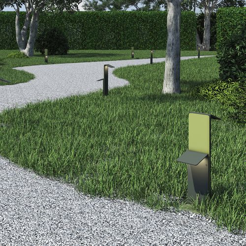 Lampioncino da giardino - FOGLIO - PURALUCE - contemporaneo / in alluminio / in PMMA