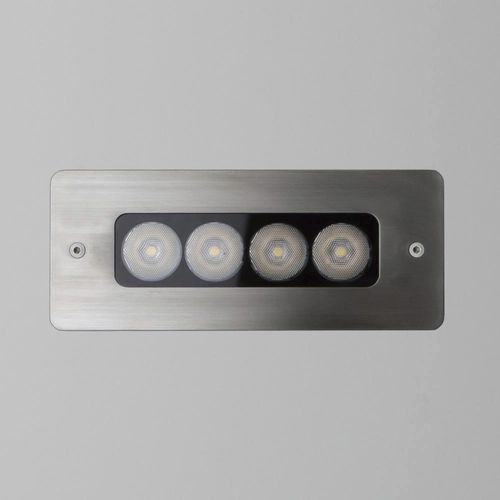 Faretto da pavimento - DOMINO 4 - PURALUCE - ad incasso / LED / ellittico