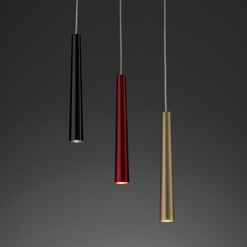 Lampada a sospensione - FLUTE - PURALUCE - in alluminio / in PMMA / contemporanea
