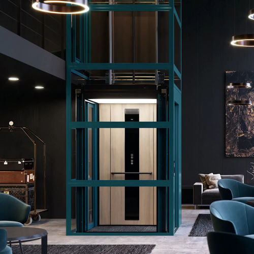 Cabina per ascensore elettrica - C1 Pure - Cibes Lift AB - per il settore terziario / ad uso domestico / panoramica