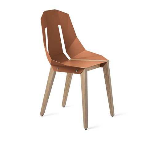 Sedia contemporanea - DIAGO - Tabanda - da interno / in alluminio / con supporto in quercia