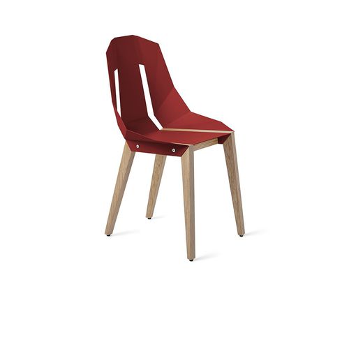 Sedia contemporanea - DIAGO - Tabanda - da interno / in alluminio / con supporto in quercia