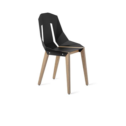 Sedia contemporanea - DIAGO - Tabanda - da interno / in alluminio / con supporto in quercia