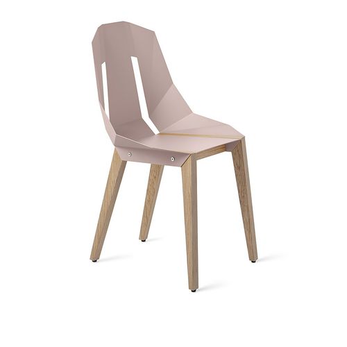 Sedia contemporanea - DIAGO - Tabanda - da interno / in alluminio / con supporto in quercia