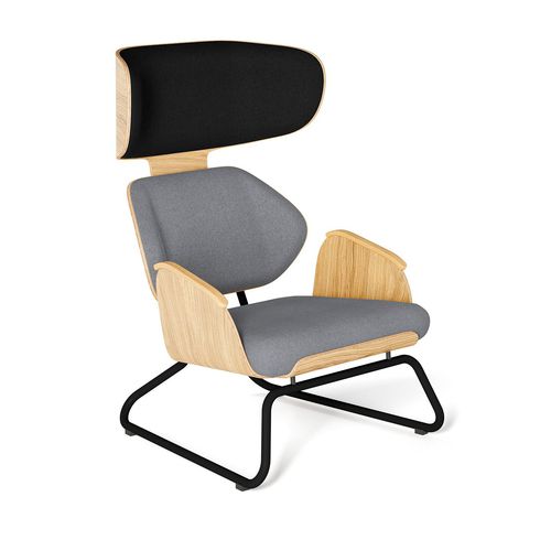 Poltrona contemporanea - PANKA - Tabanda - in tessuto / in rovere / in legno compensato