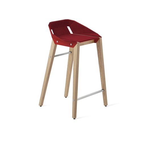 Sedia alta contemporanea - DIAGO  - Tabanda - da interno / in feltro / con supporto in quercia