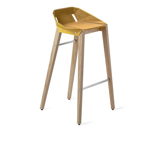 Sedia alta contemporanea - DIAGO  - Tabanda - da interno / in feltro / con supporto in quercia